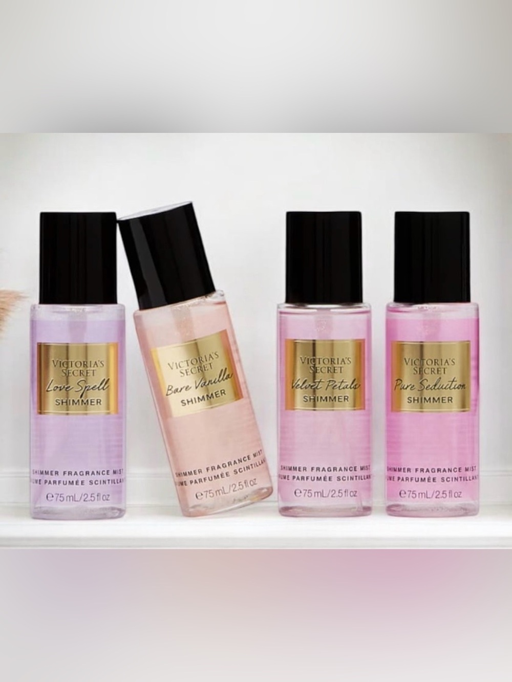 Victoria's Secret Shimmer Fragrance Mist Gift Set 4 Pieces